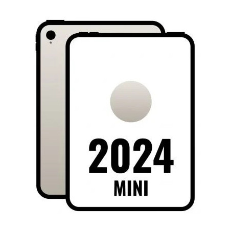 iPad Mini 8.3" 2024 7th WiFi/ A17 Pro/ 128GB/ Blanco Estrella- MXN83TY