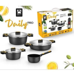 Pack 4 Cacerolas Bra Daily Pro/ Ø16cm/ Ø20cm/ Ø24cm/ Ø28cm/ | APLIUM