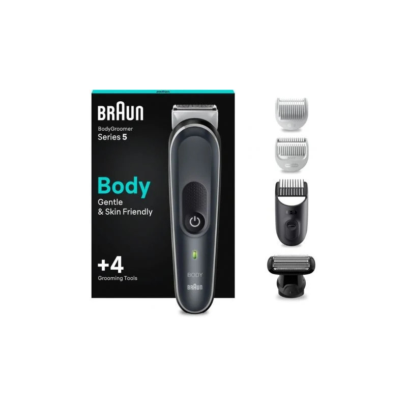 Cortapelos Braun BodyGroomer Series 5 BG5360/ con Batería/ 4 Accesorio