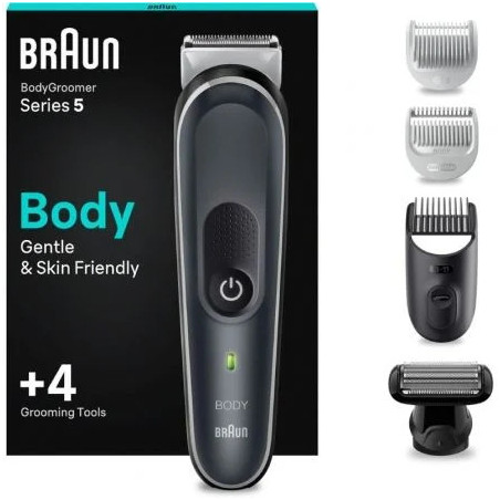 Cortapelos Braun BodyGroomer Series 5 BG5360/ con Batería/ 4 Accesorio