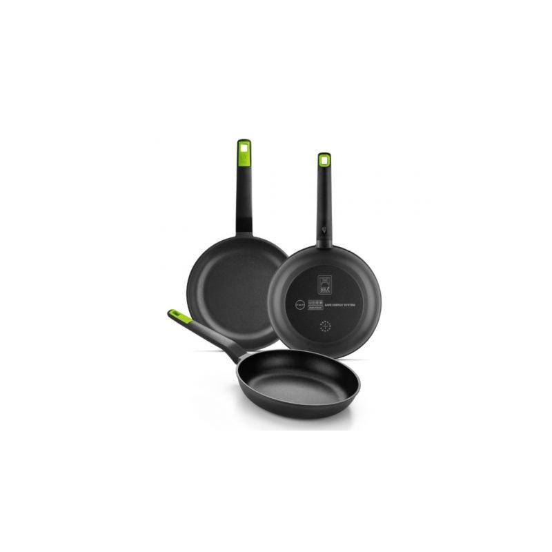 Pack 3 Sartenes Bra Gastro A841202/ Ø20cm/ Ø24cm/ Ø28cm/ Apt | APLIUM