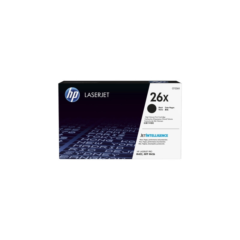 Tóner Original HP nº26X XL Alta Capacidad/ Negro