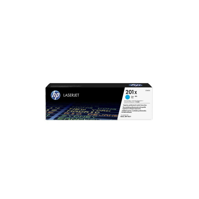Toner Original HP nº201X XL Alta Capacidad/ Cian