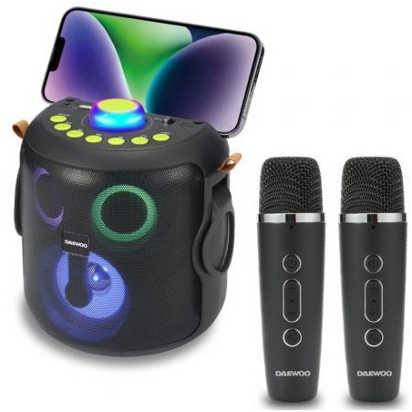 Altavoz con Bluetooth Daewoo Karaoke DW3008/ 15W/ 1.0 | APLIUM