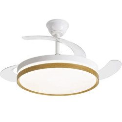 Ventilador de Techo Daewoo con aspas retráctiles DW5010/ 30W/ 3 Aspas/