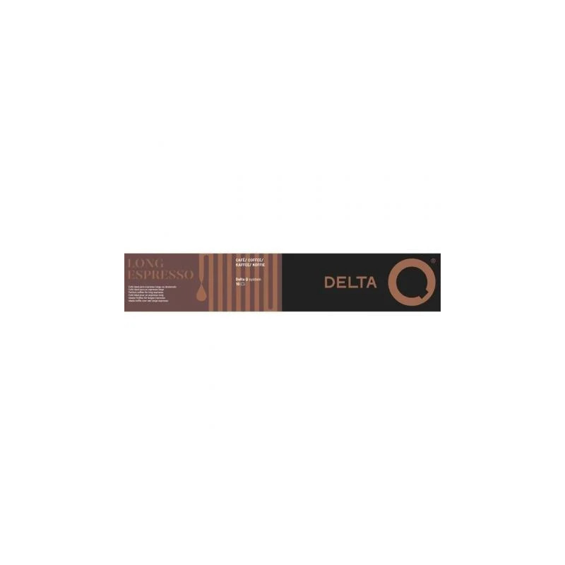 Cápsula Delta Delta Q-Long Espresso para cafeteras Delta/ Caja de 10
