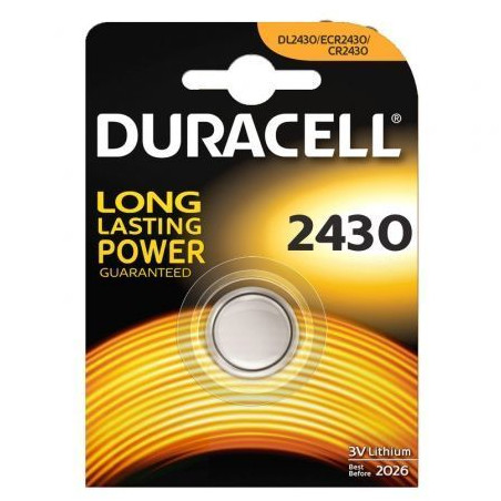 Pila de Botón Duracell CR2430/ 3V