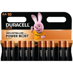 Pack de 10 Pilas AA Duracell Plus Power Boost DPBLR6B10/ 1.5V/ Alcalin