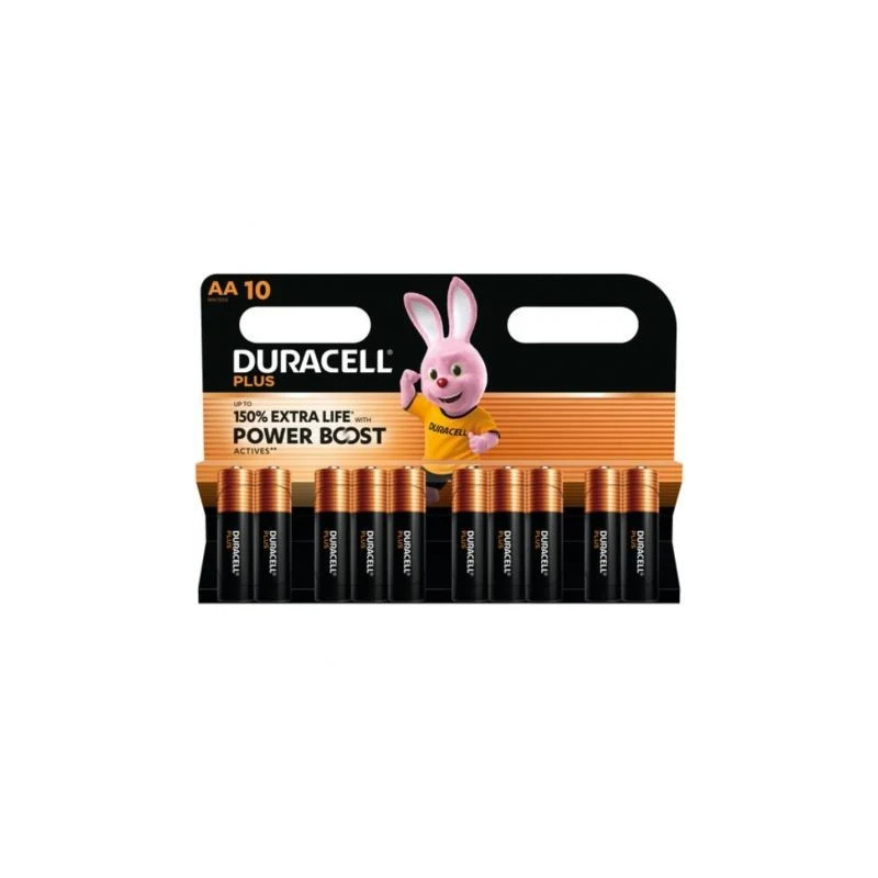 Pack de 10 Pilas AA Duracell Plus Power Boost DPBLR6B10/ 1.5V/ Alcalin