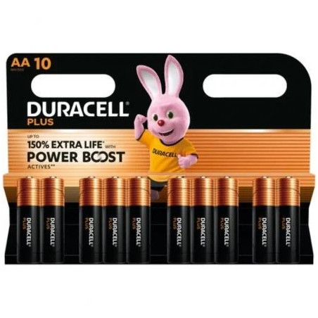 Pack de 10 Pilas AA Duracell Plus Power Boost DPBLR6B10/ 1.5V/ Alcalin