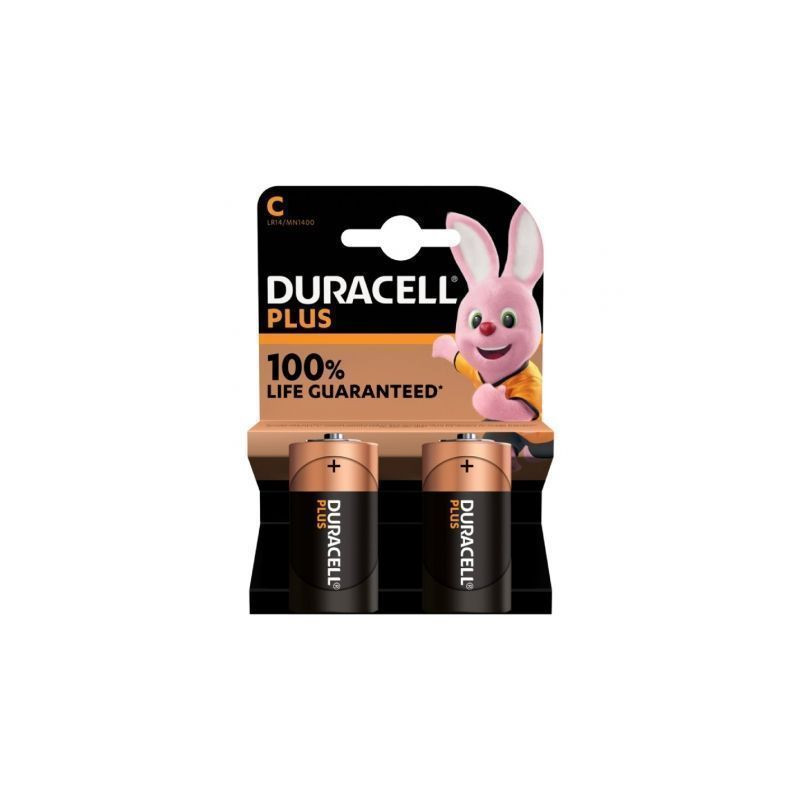 Pack de 2 Pilas C Duracell LR14/ 1.5V/ Alcalinas
