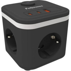 Regleta con Interruptor Fellowes/ 3 Tomas de corriente/ 1 USB - 2 USB
