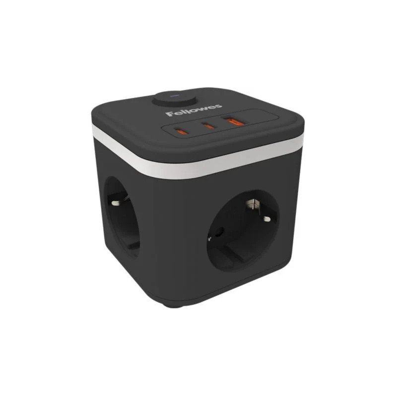 Regleta con Interruptor Fellowes/ 3 Tomas de corriente/ 1 USB - 2 USB