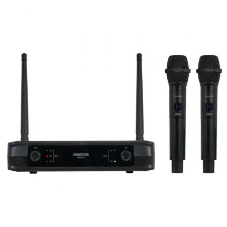 Micrófono Inalámbrico Doble Mano UHF Fonestar SONAIR-2M/ Inc | APLIUM