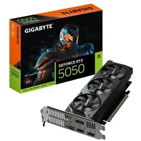 Tarjeta Gráfica Gigabyte GeForce RTX 5050 OC Low Profile/ 8GB GDDR6/ C
