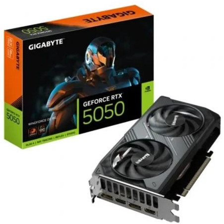Tarjeta Gráfica Gigabyte GeForce RTX 5050 WindForce OC/ 8GB GDDR6