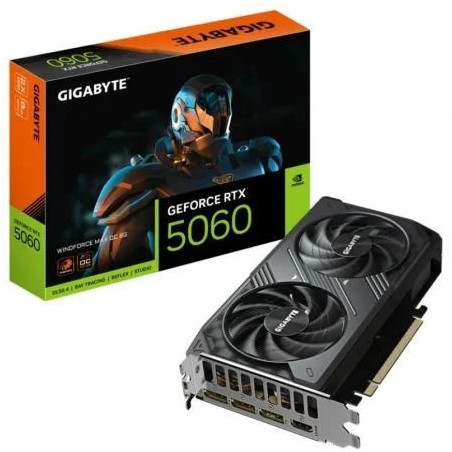 Tarjeta Gráfica Gigabyte GeForce RTX 5060 WindForce Max OC/ 8GB GDDR7