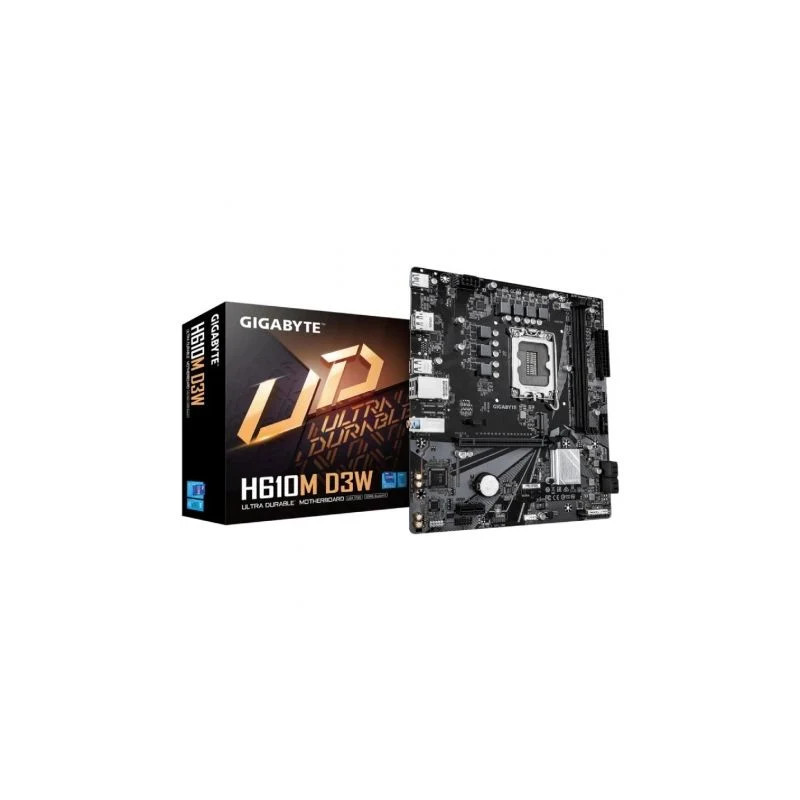 Placa Base Gigabyte H610M D3W Socket 1700/ DDR5/ PCIe 4.0/ Micro ATX