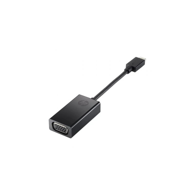Conversor HP 4SH06AA/ USB Tipo-C Macho - VGA Hembra/ 7.6cm/ Negro