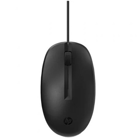 Ratón HP 128/ Hasta 1200 DPI/ Negro