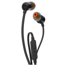 Auriculares Intrauditivos JBL Tune 110/ con Micrófono/ Jack 3.5/ Negro