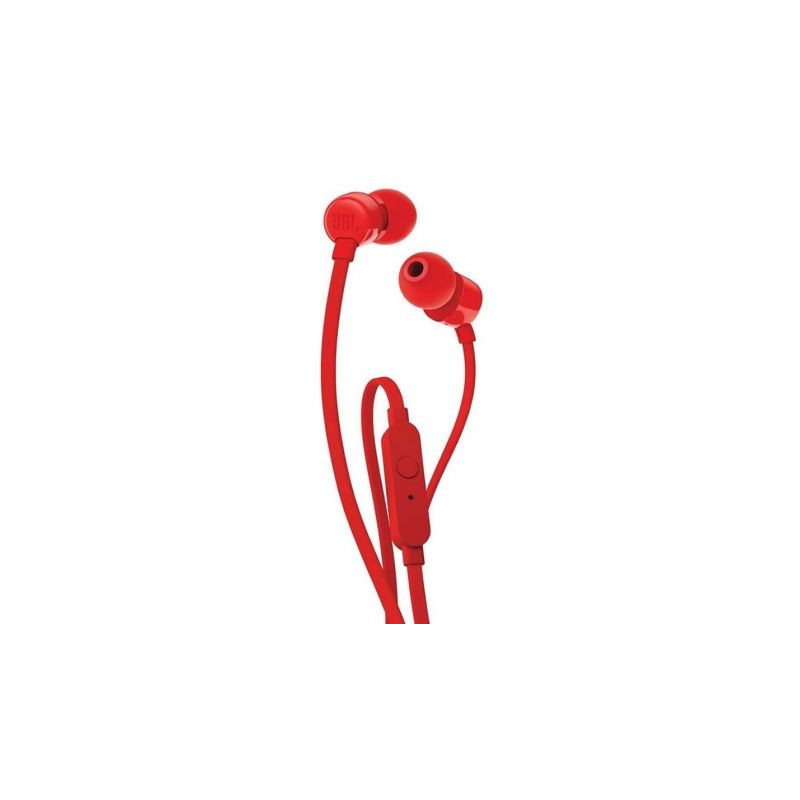 Auriculares Intrauditivos JBL T110/ con Micrófono/ Jack 3.5/ Rojos