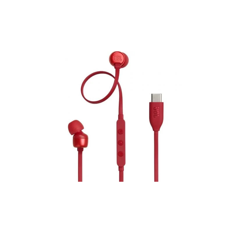 Auriculares Intrauditivos JBL Tune 310C/ con Micrófono/ Rojos