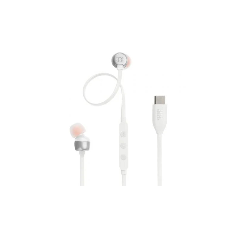 Auriculares Intrauditivos JBL Tune 310C/ con Micrófono/ Blancos