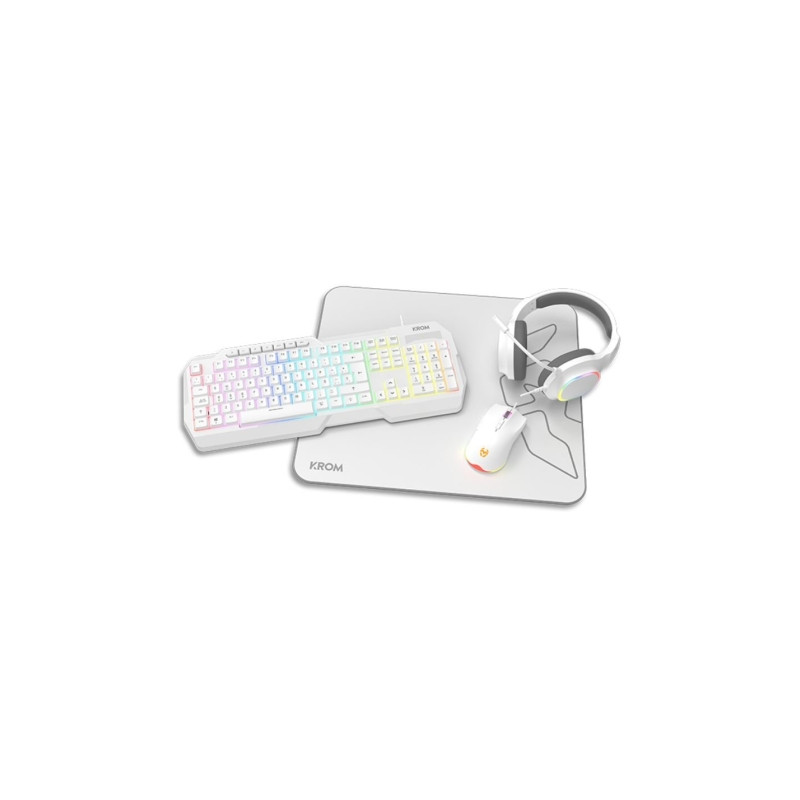 Pack Gaming Krom Kenta/ Teclado RGB + Ratón + Alfombrilla + | APLIUM