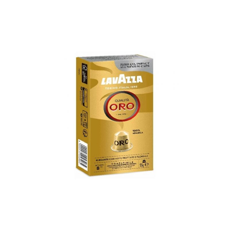 Cápsula Lavazza Qualitá Oro para cafeteras Nespresso/ Caja d | APLIUM
