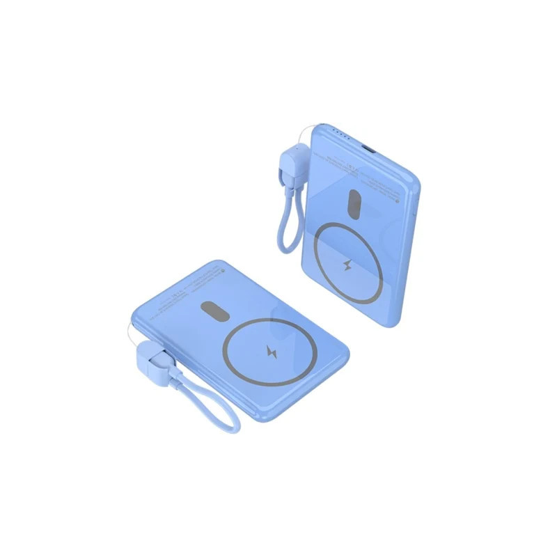 Powerbank 5000mAh Leotec LEPOWW20W5B/ 20W/ Wireless/ Azul/ I | APLIUM