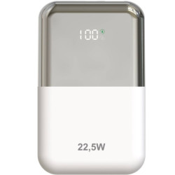Powerbank 10000mAh Leotec LEPOW22W10WS/ 22.5W/ Blanco y Plat | APLIUM