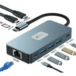 Docking USB Tipo-C Leotec LEDS02/ 3xUSB/ 1xUSB Tipo-C/ 1xUSB | APLIUM