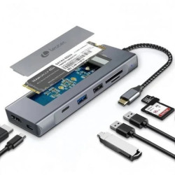 Docking/Caja Externa USB Tipo-C Leotec LEDS07/ Ranura SSD M. | APLIUM