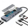 Docking/Caja Externa USB Tipo-C Leotec LEDS07/ Ranura SSD M. | APLIUM