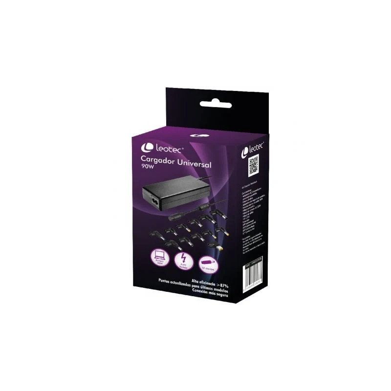 Cargador de Portátil Leotec Home/ 90W/ Automático/ 12 Conect | APLIUM