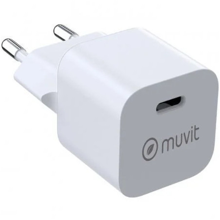 Cargador de Pared Muvit For Change MCACC0048/ 1xUSB Tipo-C/ | APLIUM
