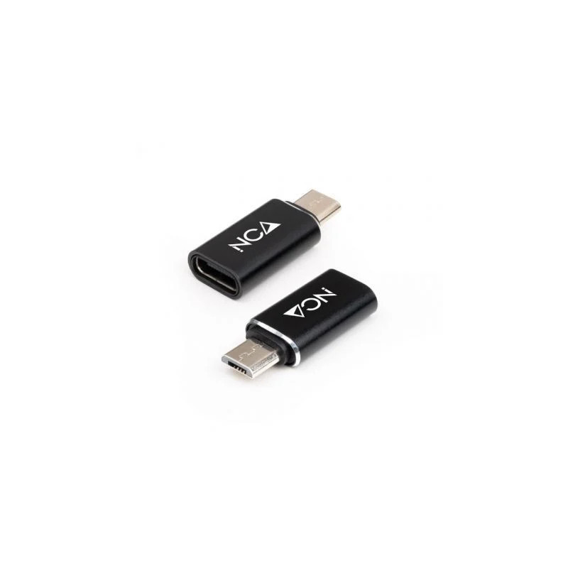 Adaptador Nanocable 10.02.0014/ MicroUSB Macho - USB Tipo-C | APLIUM