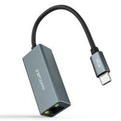 Adaptador Tipo-C - RJ45 Nanocable 10.03.0406/ 1000Mbps | APLIUM