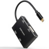 Conversor Nanocable 10.16.4307/ USB Tipo-C Macho - VGA Hembra/ DVI Hem