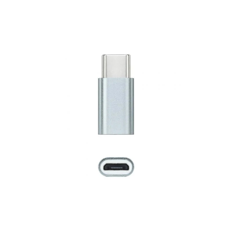 Adaptador Nanocable 10.02.0011/ USB Tipo-C Macho - MicroUSB Hembra