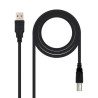 Cable USB 2.0 Impresora Nanocable 10.01.0104-BK/ USB Tipo-B | APLIUM
