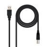 Cable USB 2.0 Impresora Nanocable 10.01.0105-BK/ USB Tipo-B | APLIUM