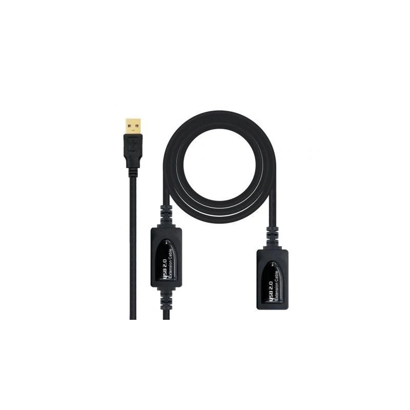 Cable Alargador USB 2.0 Nanocable 10.01.0212/ USB Macho - USB Hembra/