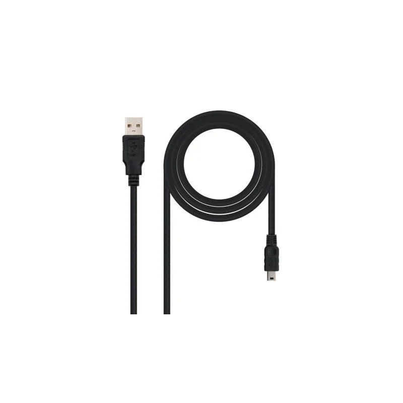 Cable USB 2.0 Nanocable 10.01.0400/ USB Macho - MiniUSB Macho/ 50cm/ N
