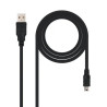 Cable USB 2.0 Nanocable 10.01.0400/ USB Macho - MiniUSB Macho/ 50cm/ N