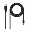 Cable USB 2.0 Nanocable 10.01.0402/ USB Macho - MiniUSB Mach | APLIUM