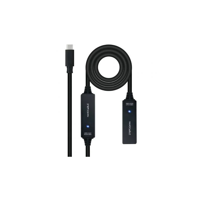 Cable Alargador USB Tipo-C 3.2 con Amplificador Nanocable 10.01.1312/