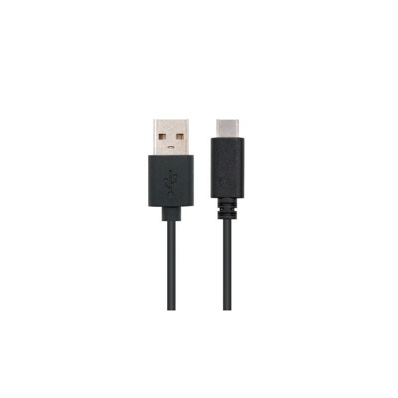 Cable USB 2.0 Tipo-C Nanocable 10.01.2100/ USB Tipo-C Macho - USB Mach