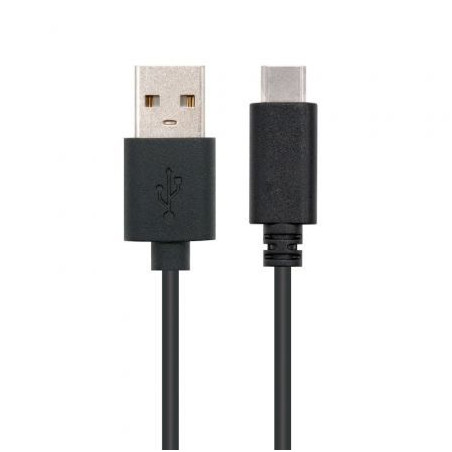 Cable USB 2.0 Tipo-C Nanocable 10.01.2100/ USB Tipo-C Macho - USB Mach